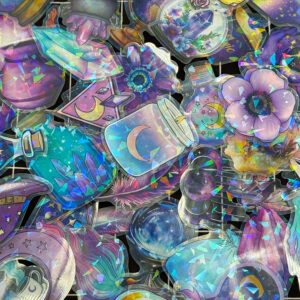 Magic Witch Theme PET Stickers 50pcs