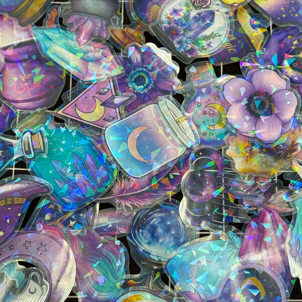 Magic Witch Theme PET Stickers 50pcs
