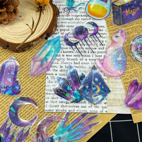 Magic Witch Theme PET Stickers 50pcs