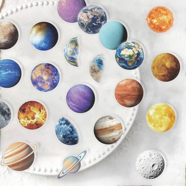 Universe Planets Theme Stickers 50pcs