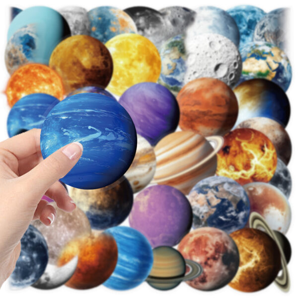 Universe Planets Theme Stickers 50pcs