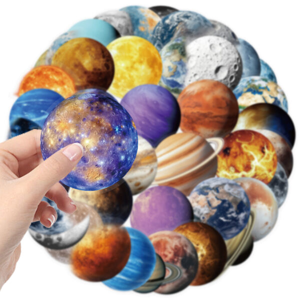 Universe Planets Theme Stickers 50pcs