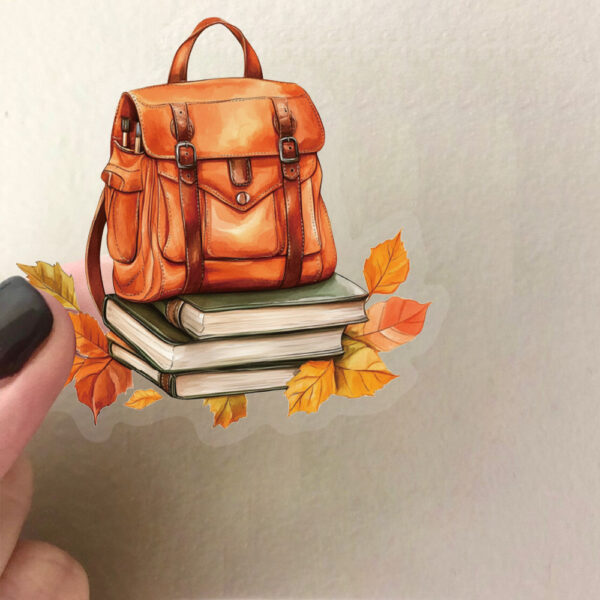 Orange Flower Theme Stickers 50pcs