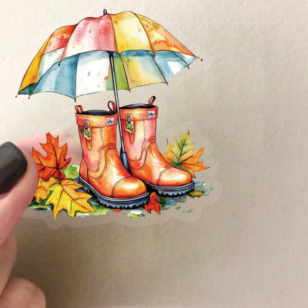 Orange Flower Theme Stickers 50pcs