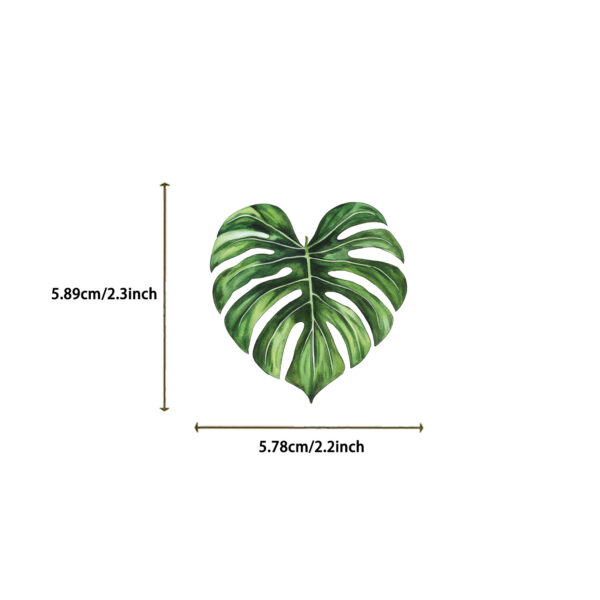 Vintage Green Leaves Theme Stickers 50pcs