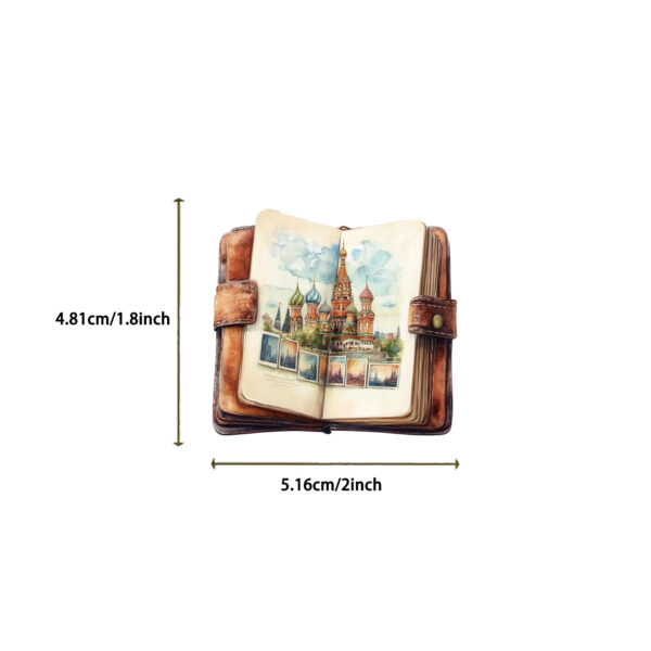 Vintage Travel Theme Stickers 50pcs