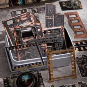 Material Pack Time Collection Vintage Stickers & Papers 90pcs