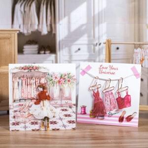 Sticker Book Girl's Variety Wardrobe Series Wardrobe Theme Stickers 20 Sheets