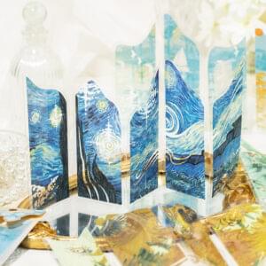 Special Shaped Transparent Bookmark Oil Painting Old Dream Series Oil Painting Theme Bookmark 1 Sheet