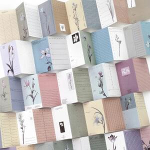 Folding sticky notes Flower Sequence Series Flower Theme 10 sheets