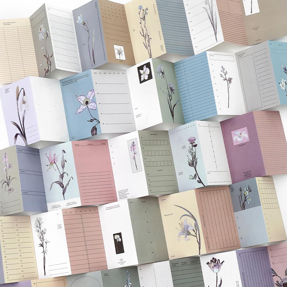Folding sticky notes Flower Sequence Series Flower Theme 10 sheets