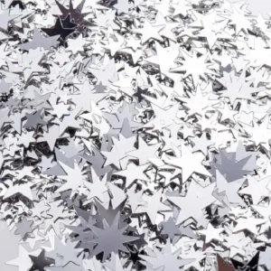 Star sequin decoration Silver Gold