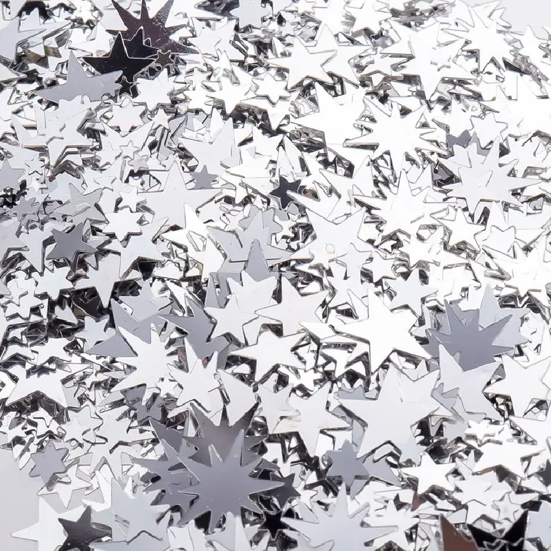 Star sequin decoration Silver Gold